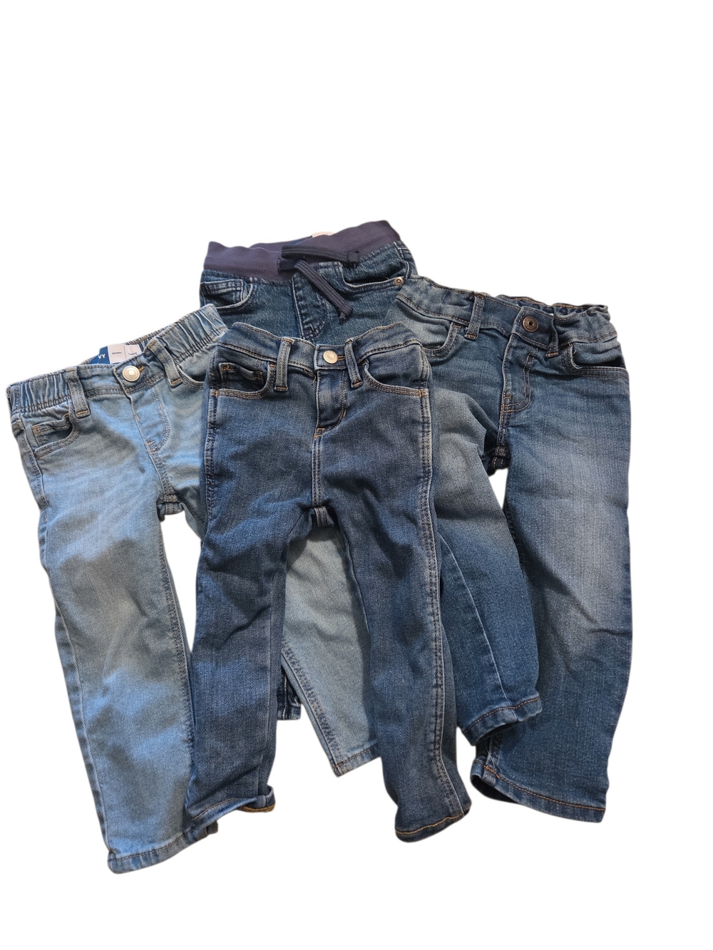 2t Denim Jeans Bundle - Light to Dark Blue Old Navy Kids & 1 Oshkosh